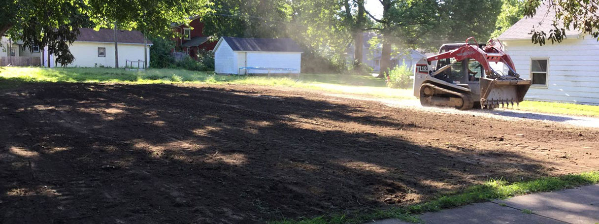 House demolition, Lacon, IL
