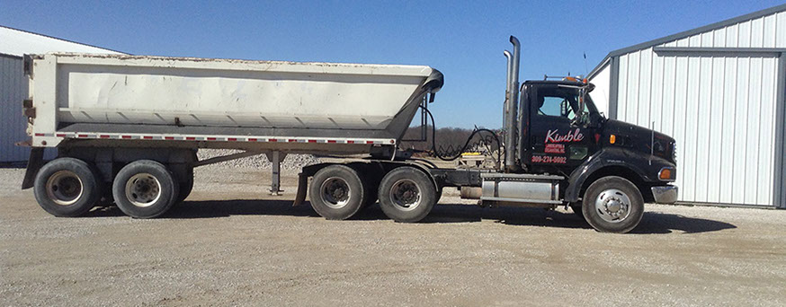 Semi dump trailer